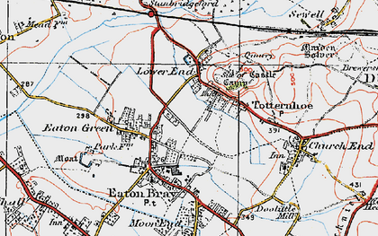 Old map of Honeywick in 1920