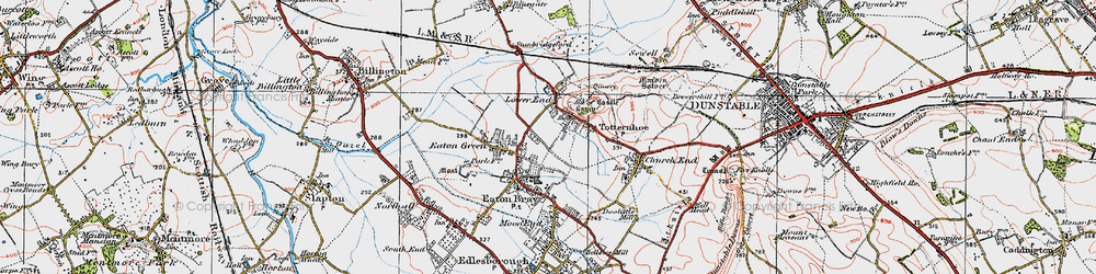 Old map of Honeywick in 1920