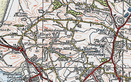 Old map of Honicknowle in 1919