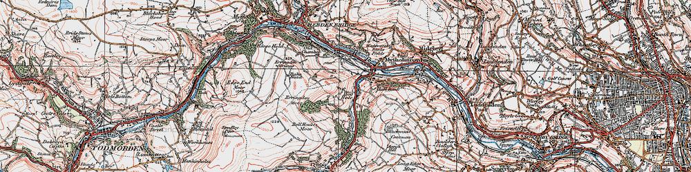 Old map of Hoo Hole in 1925