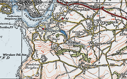 Old map of Hooe in 1919