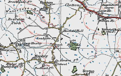 Old map of Brook Lodge in 1923