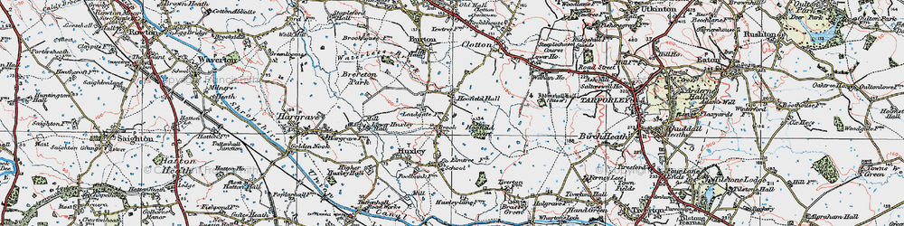 Old map of Brook Lodge in 1923