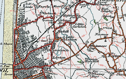 Old map of Hoohill in 1924