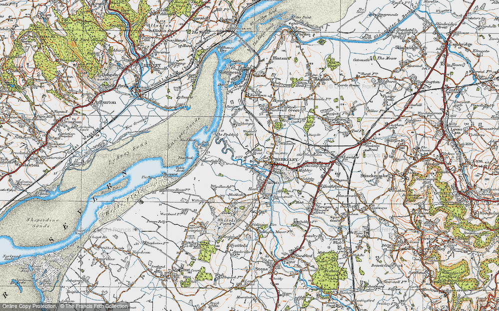 Old Map of Hook Street, 1919 in 1919