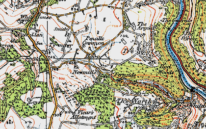 Old map of Hoop in 1919
