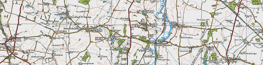 Old map of Hopcroft's Holt in 1919