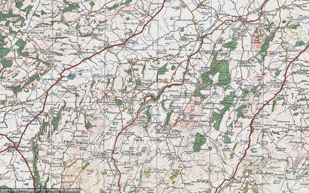 Old Map of Hope, 1921 in 1921