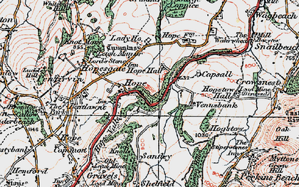 Old map of Hope in 1921