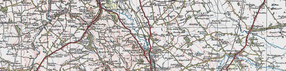 Old map of Hope in 1924