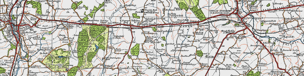 Old map of Bullocks in 1919