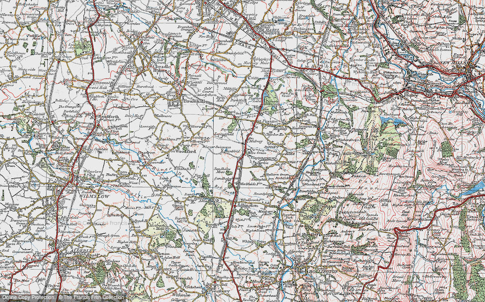 Old Map of Hope Green, 1923 in 1923