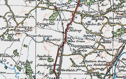 Old map of Hope Green in 1923