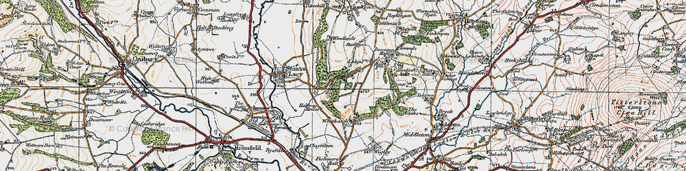Old map of Hope, The in 1921