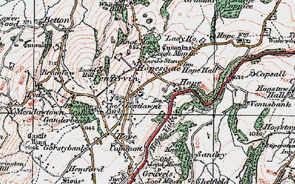 Old map of Hopesgate in 1921