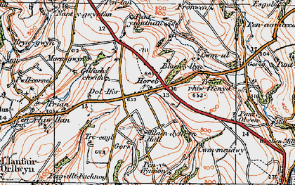 Old map of Horeb in 1923