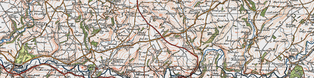 Old map of Horeb in 1923