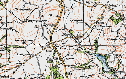 Old map of Brynygroes Fawr in 1923