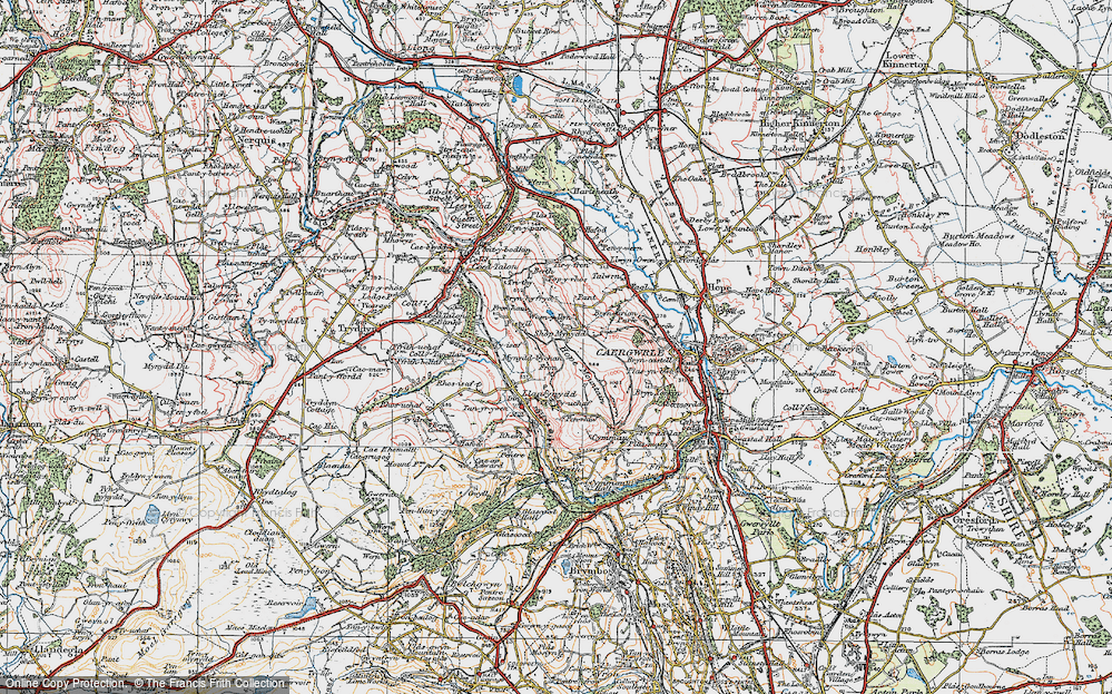 Old Map of Horeb, 1924 in 1924