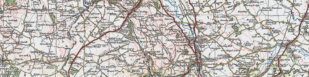 Old map of Horeb in 1924