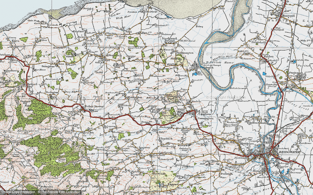 Old Map of Horn Hill, 1919 in 1919