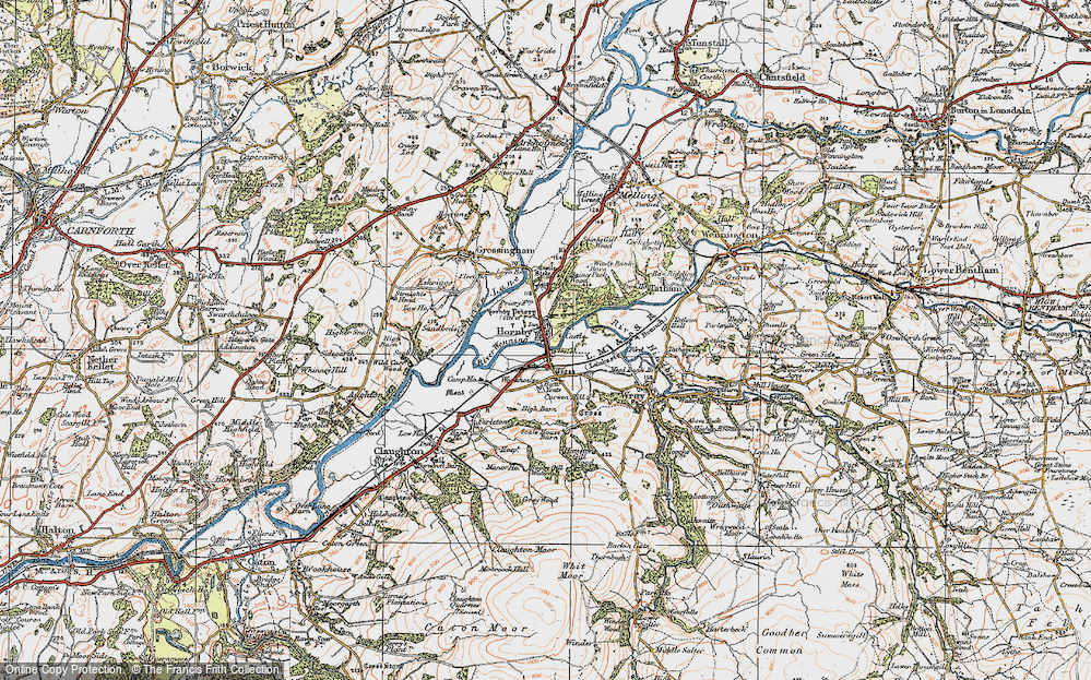 Old Map of Hornby, 1924 in 1924