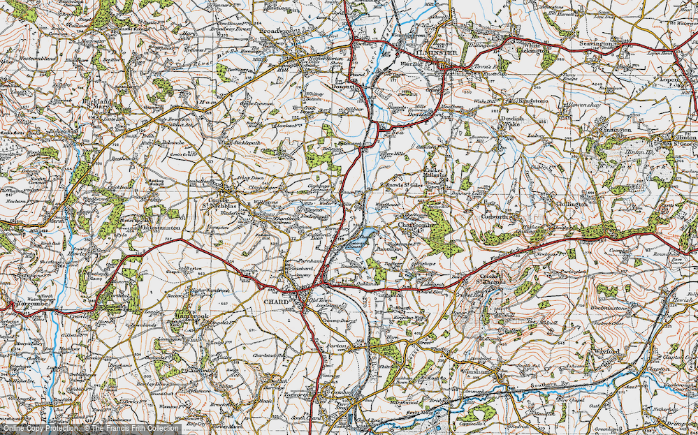 Old Map of Hornsbury, 1919 in 1919