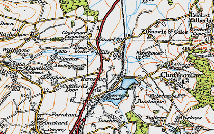 Old map of Hornsbury in 1919