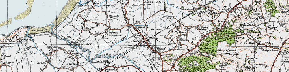 Old map of Horsecastle in 1919