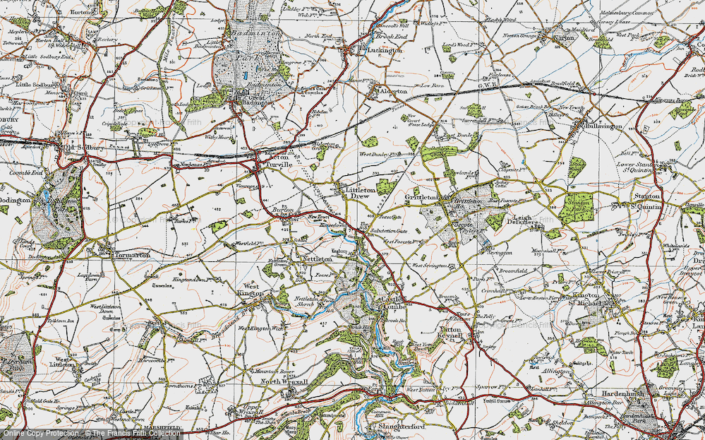 Old Map of Horsedown, 1919 in 1919