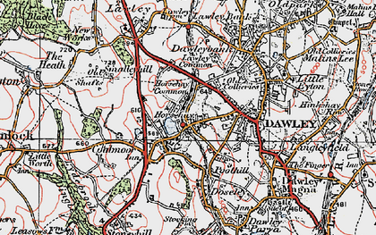 Old map of Horsehay in 1921