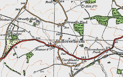 Old map of Horseheath in 1920