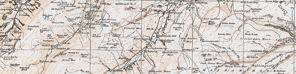 Old map of Arundel Grange in 1925