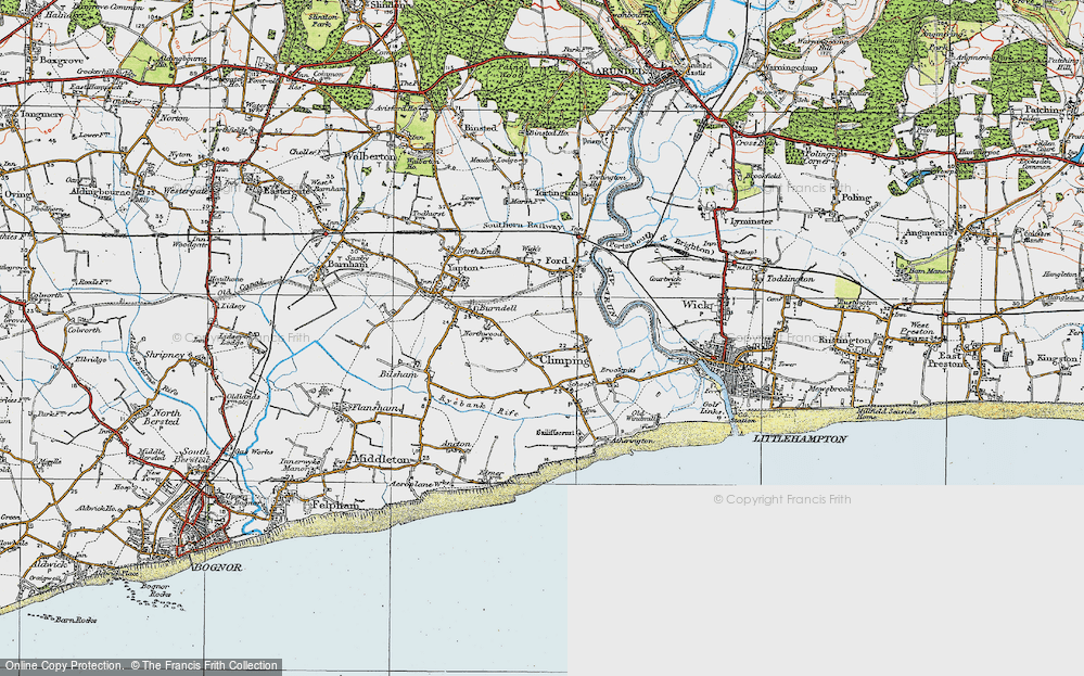 Old Map of Horsemere Green, 1920 in 1920