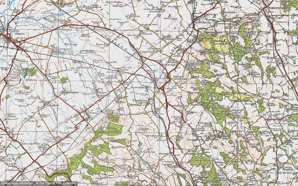 Old Map of Horsenden, 1919 in 1919