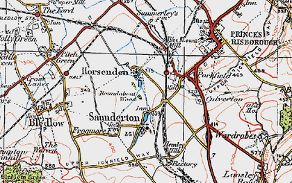 Old map of Horsenden in 1919