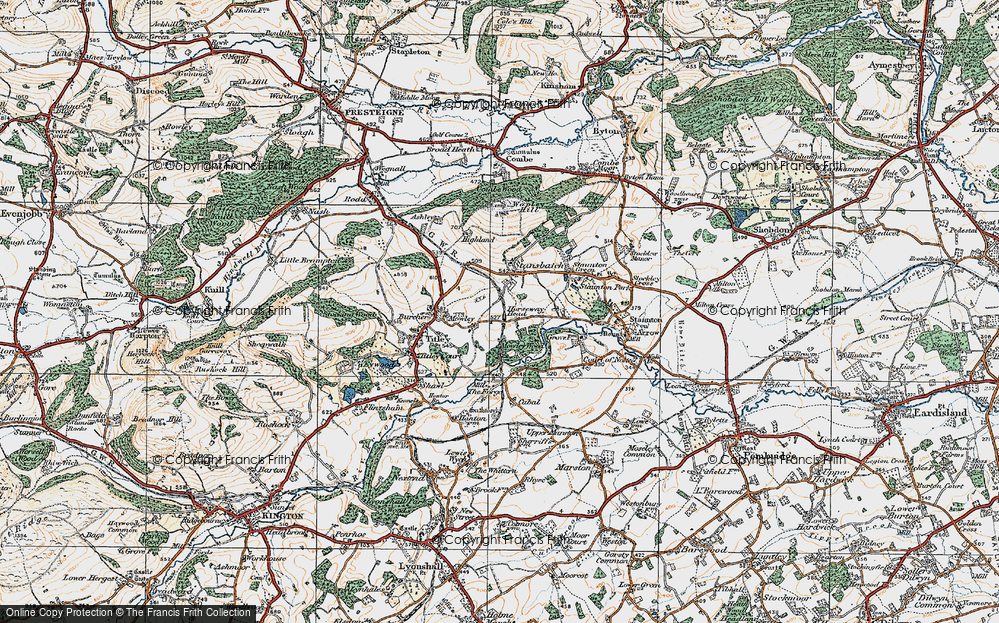 Old Map of Horseway Head, 1920 in 1920