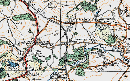 Old map of Horseway Head in 1920