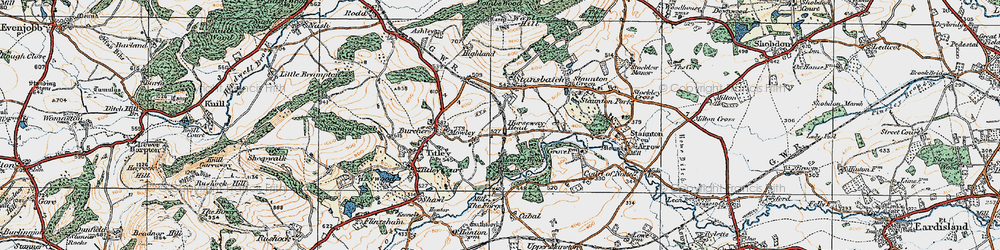 Old map of Horseway Head in 1920