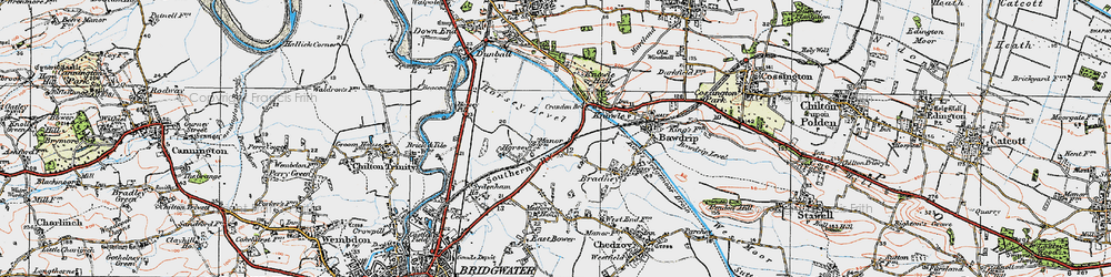 Old map of Horsey in 1919