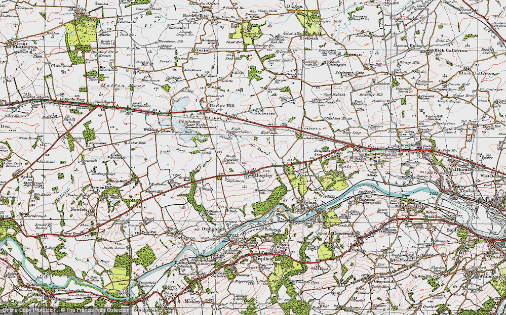 Old Map of Horsley, 1925 in 1925