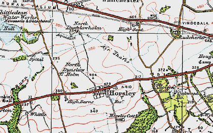 Old map of Horsley in 1925