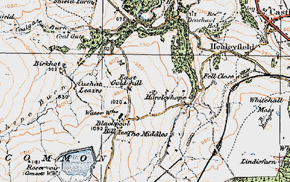 Old map of Birkhot in 1925