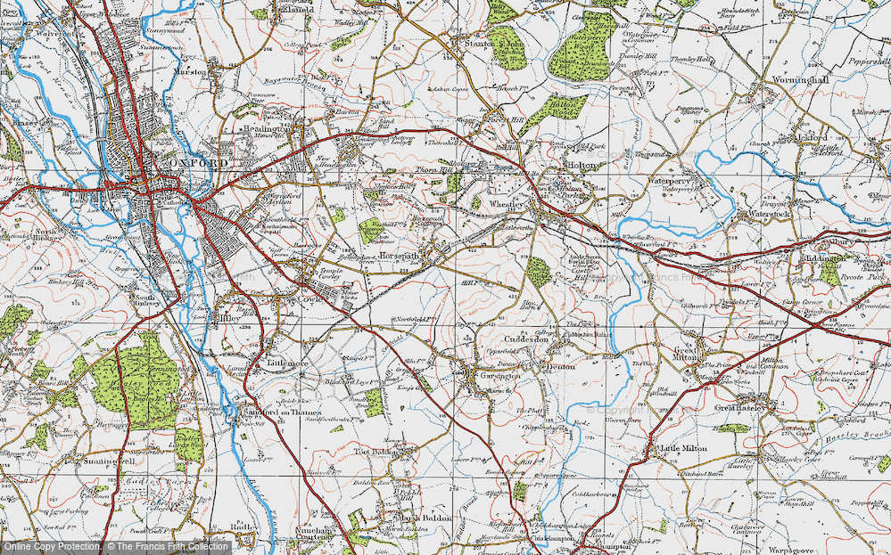 Old Map of Horspath, 1919 in 1919