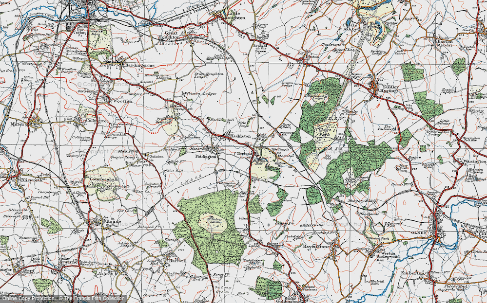 Old Map of Horton, 1919 in 1919