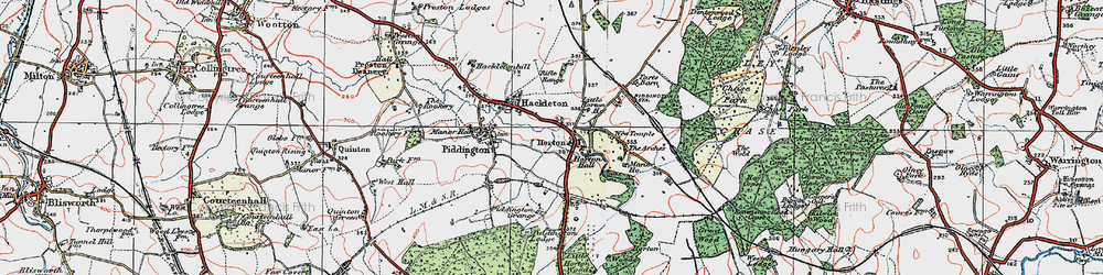 Old map of Horton in 1919