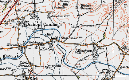 Old map of Horton in 1919