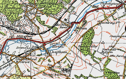 Old map of Larkey Valley Wood in 1920