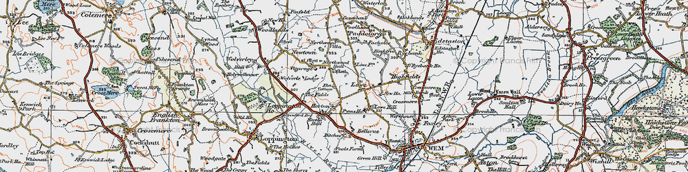 Old map of Horton in 1921