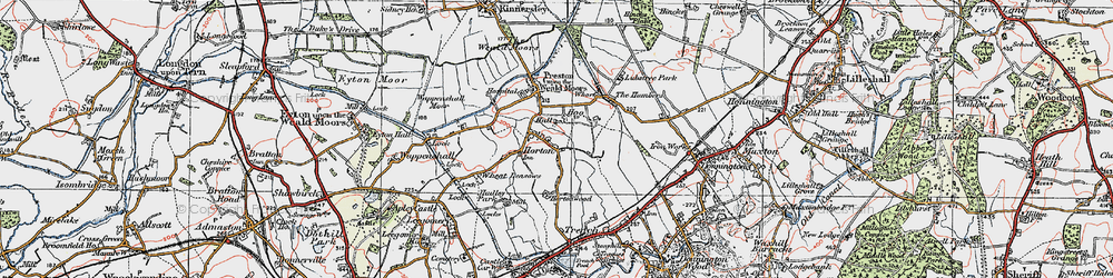 Old map of Horton in 1921